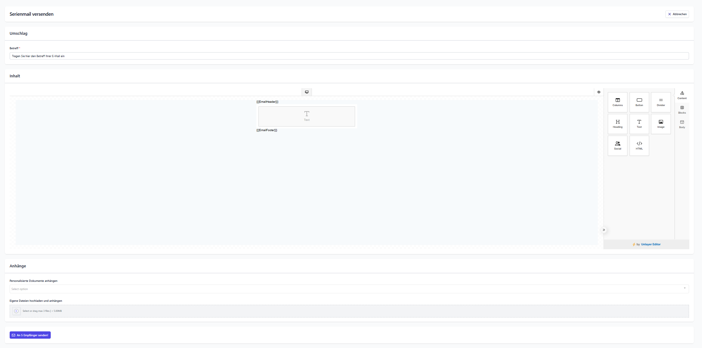 E-Mail Editor